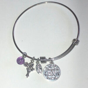 Shine Brand If Daughters Were Flowers I’d Pick You Silver Tone Charm Bracelet